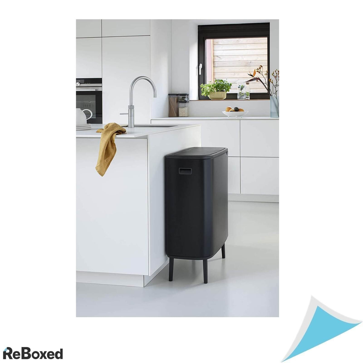 Brabantia Bo Touch Cos Gunoi cu Senzor 2 x 30 litri Negru Mat