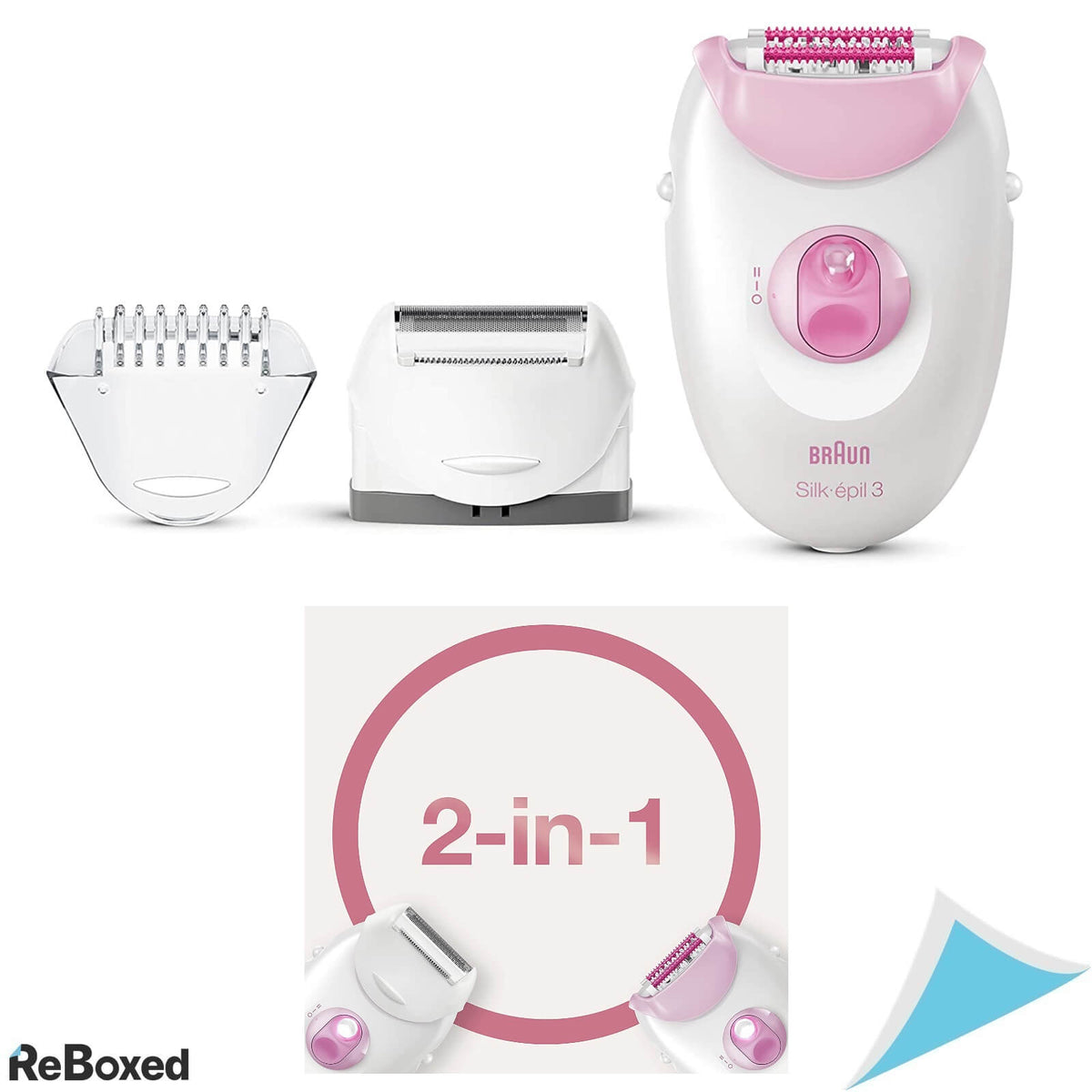 Braun Silk Epil 3 3270 Epilator si Aparat de Ras 3 Capete