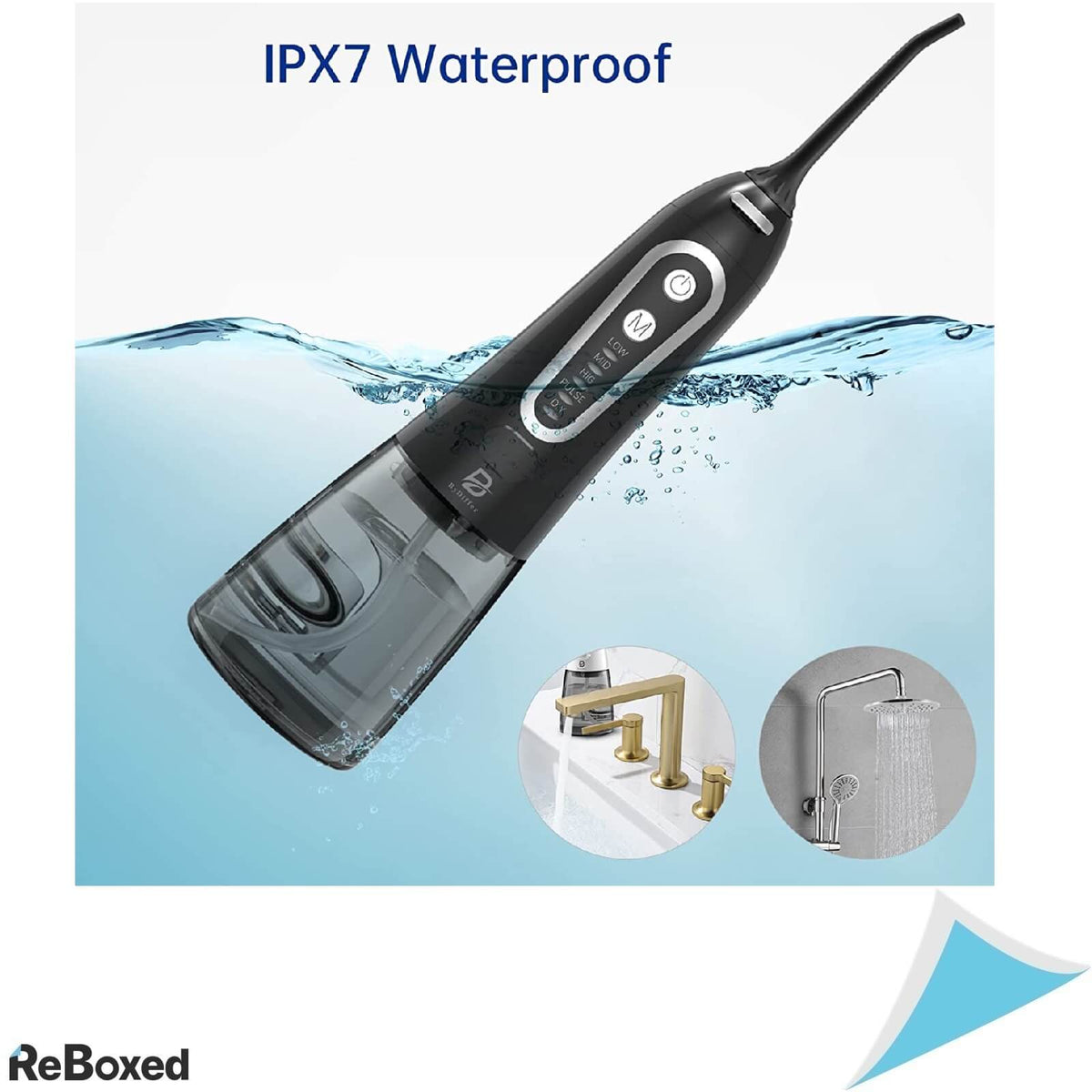 ByDiffer Irigator Oral Ultraportabil 300ml IPX7 5 Duze 120psi