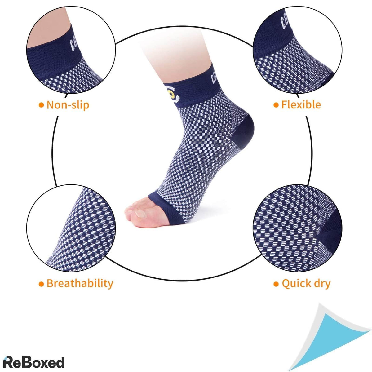 Cambivo Set 2 Sosete Fasciita Plantara Compresive marime M