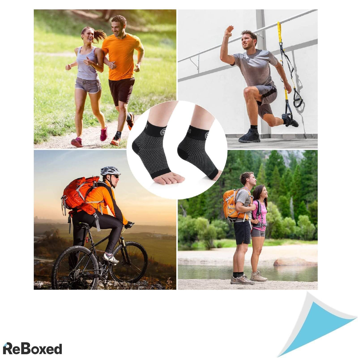 Cambivo Set 2 Sosete Fasciita Plantara Compresive marime M