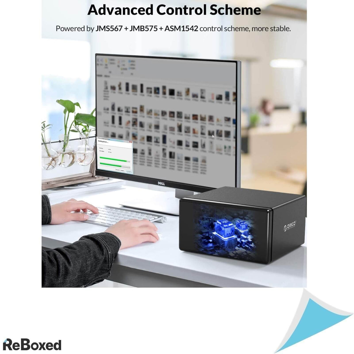 ORICO HDD BAY 8xSATA3 3.5 128TB USB-C Aluminium