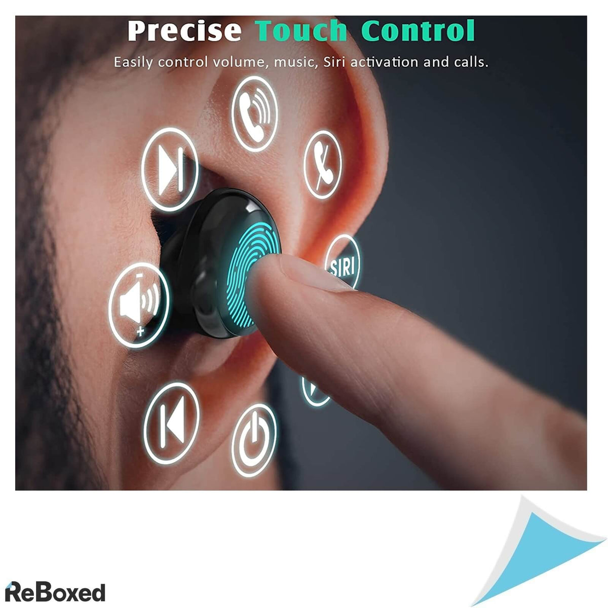 Casti intraauriculare HandsFree Bluetooth 5.1 IPX8 Touch Control