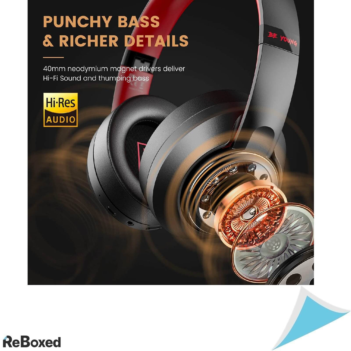 SuperEQ S1 Casti Wireless Over Ear Bluetooth 5.0 Hybrid ANC