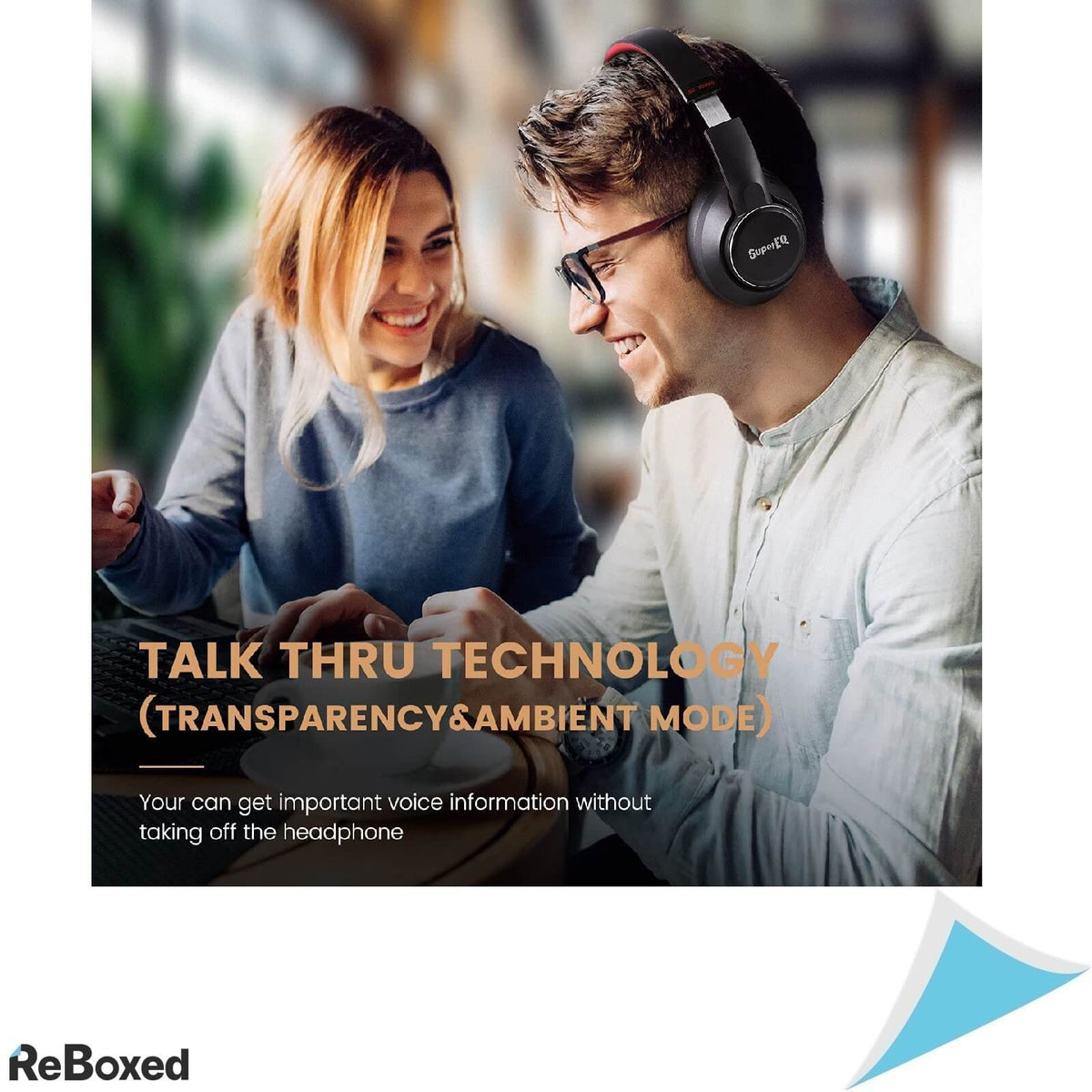 SuperEQ S1 Casti Wireless Over Ear Bluetooth 5.0 Hybrid ANC