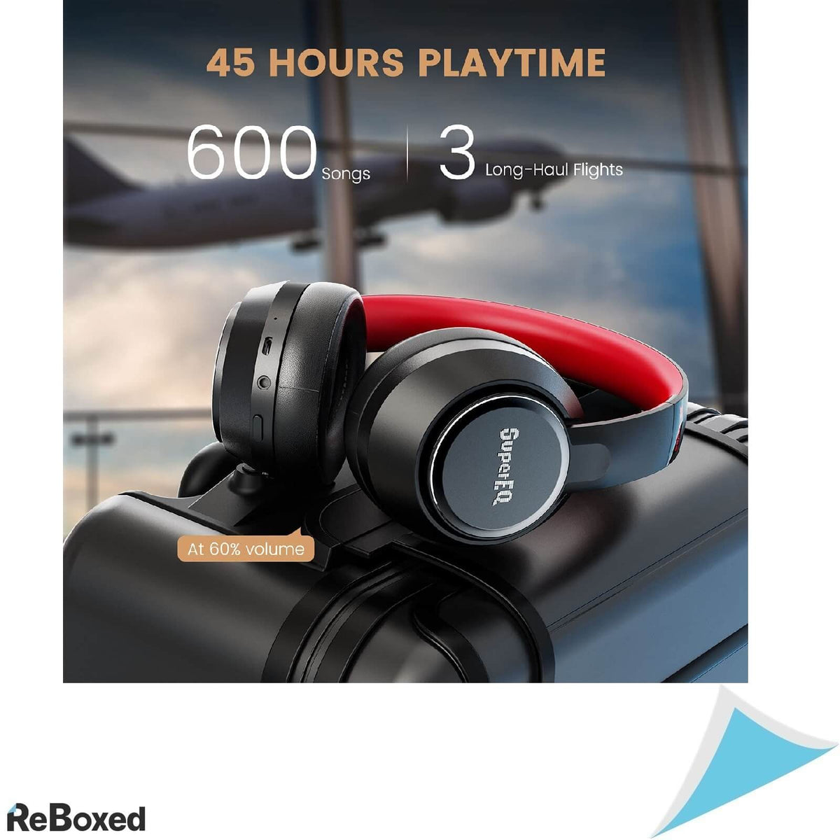 SuperEQ S1 Casti Wireless Over Ear Bluetooth 5.0 Hybrid ANC