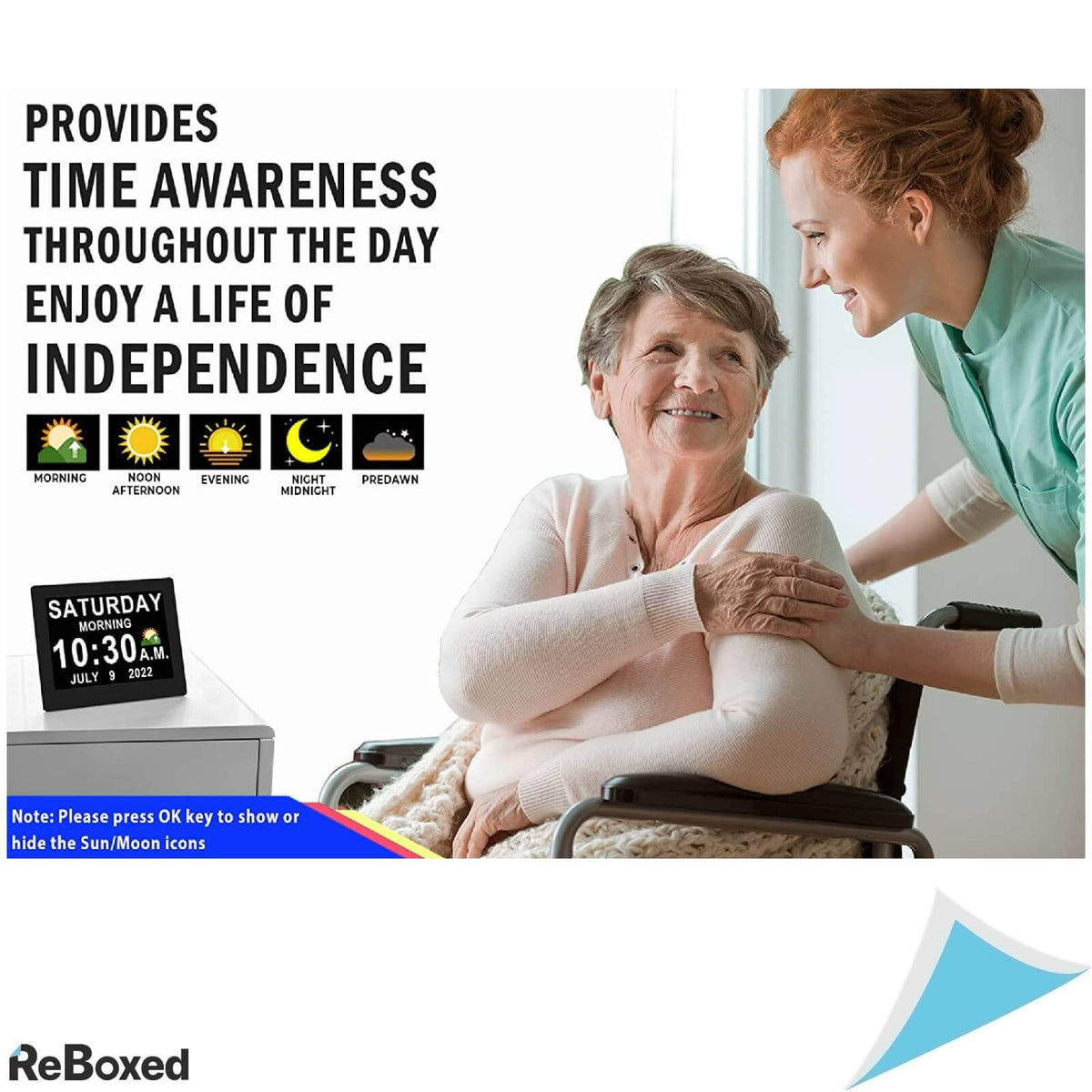 Ceas Calendar de Perete cu 19 Alarme Grafice si Telecomanda