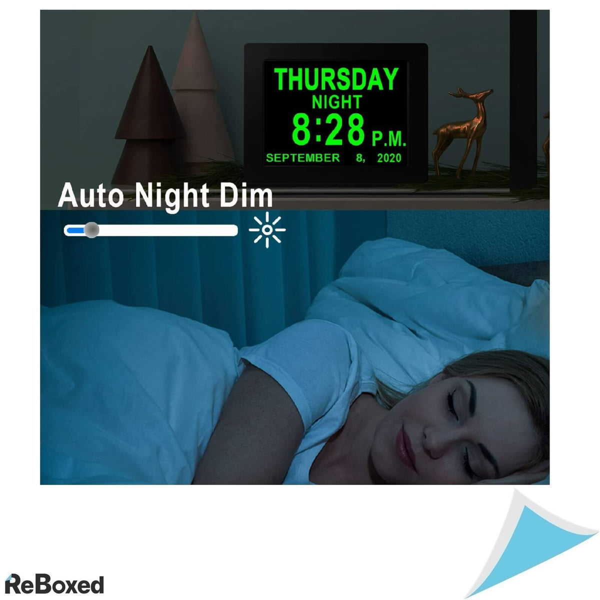 Ceas Calendar de Perete cu 19 Alarme Grafice si Telecomanda