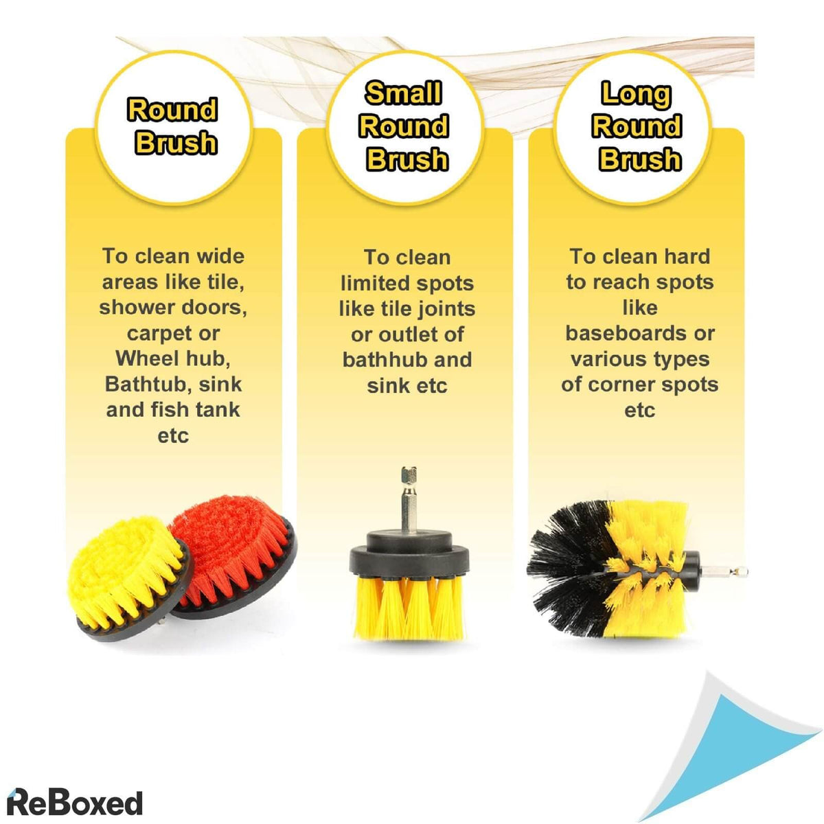 Set 14 Accesorii Masina de Gaurit Filetat pentru Curatenie cu Adaptor