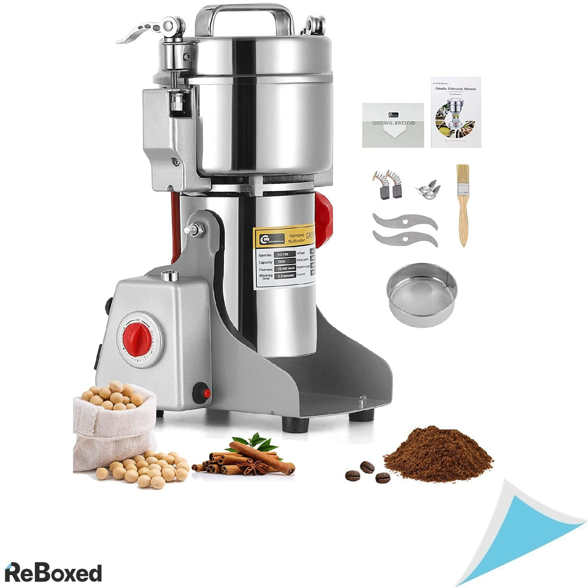 Cgoldenwall HC-700 Moara Electrica 700g 2400W Cereale Condimente