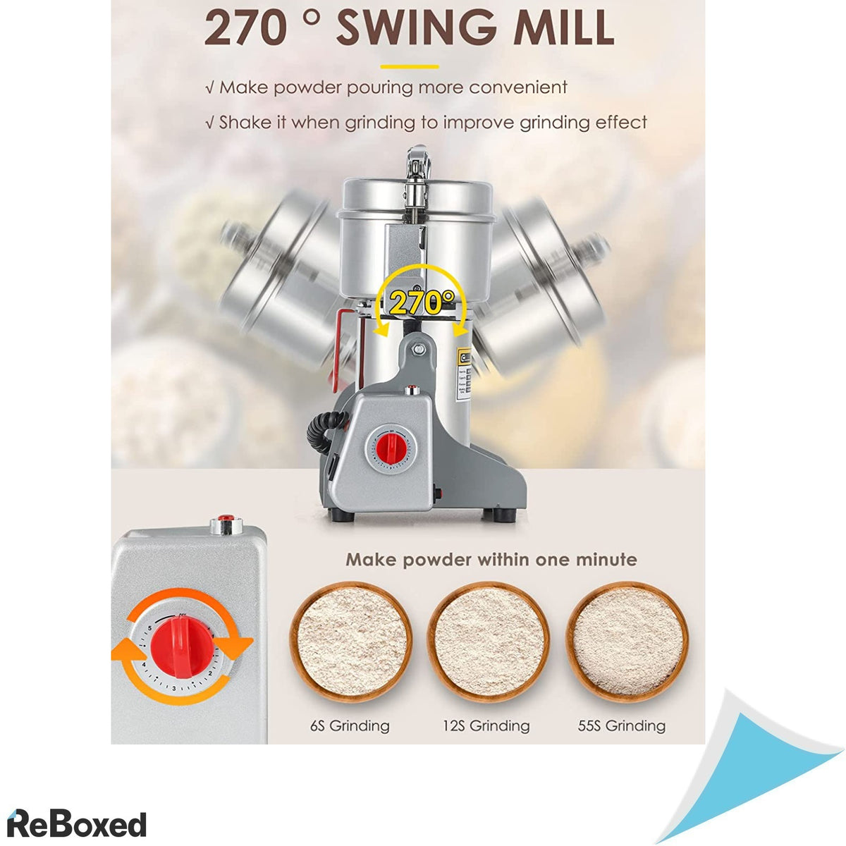 Cgoldenwall HC-700 Moara Electrica 700g 2400W Cereale Condimente