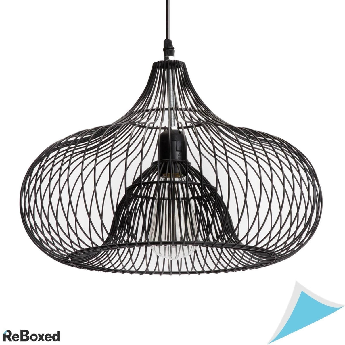 Charlotte Lustra Suspensie Metal 35 x 25cm 40W Negru