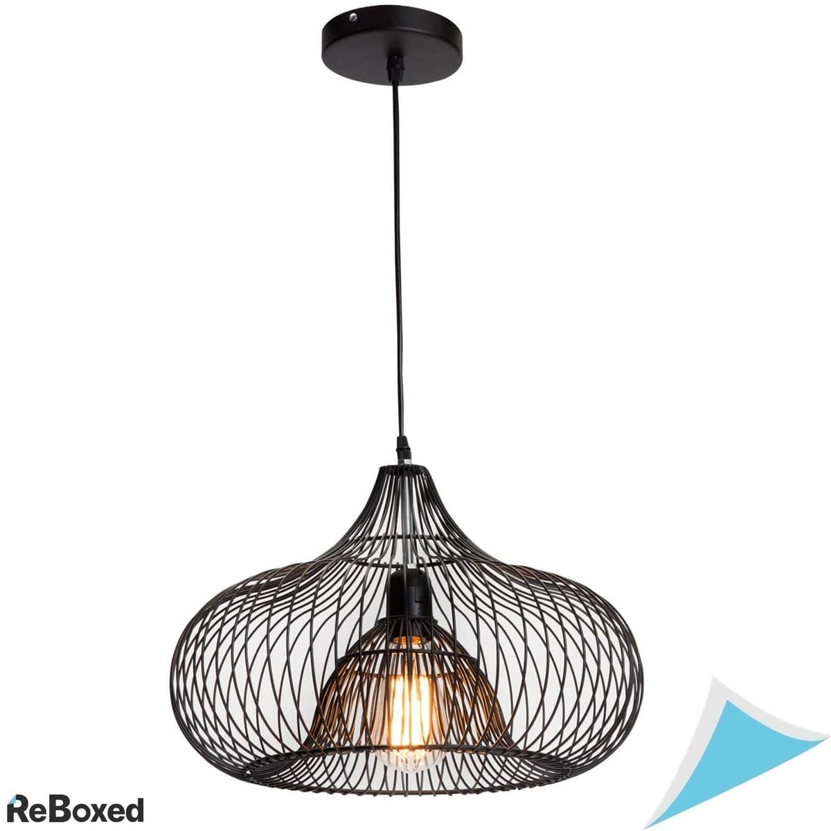 Charlotte Lustra Suspensie Metal 35 x 25cm 40W Negru