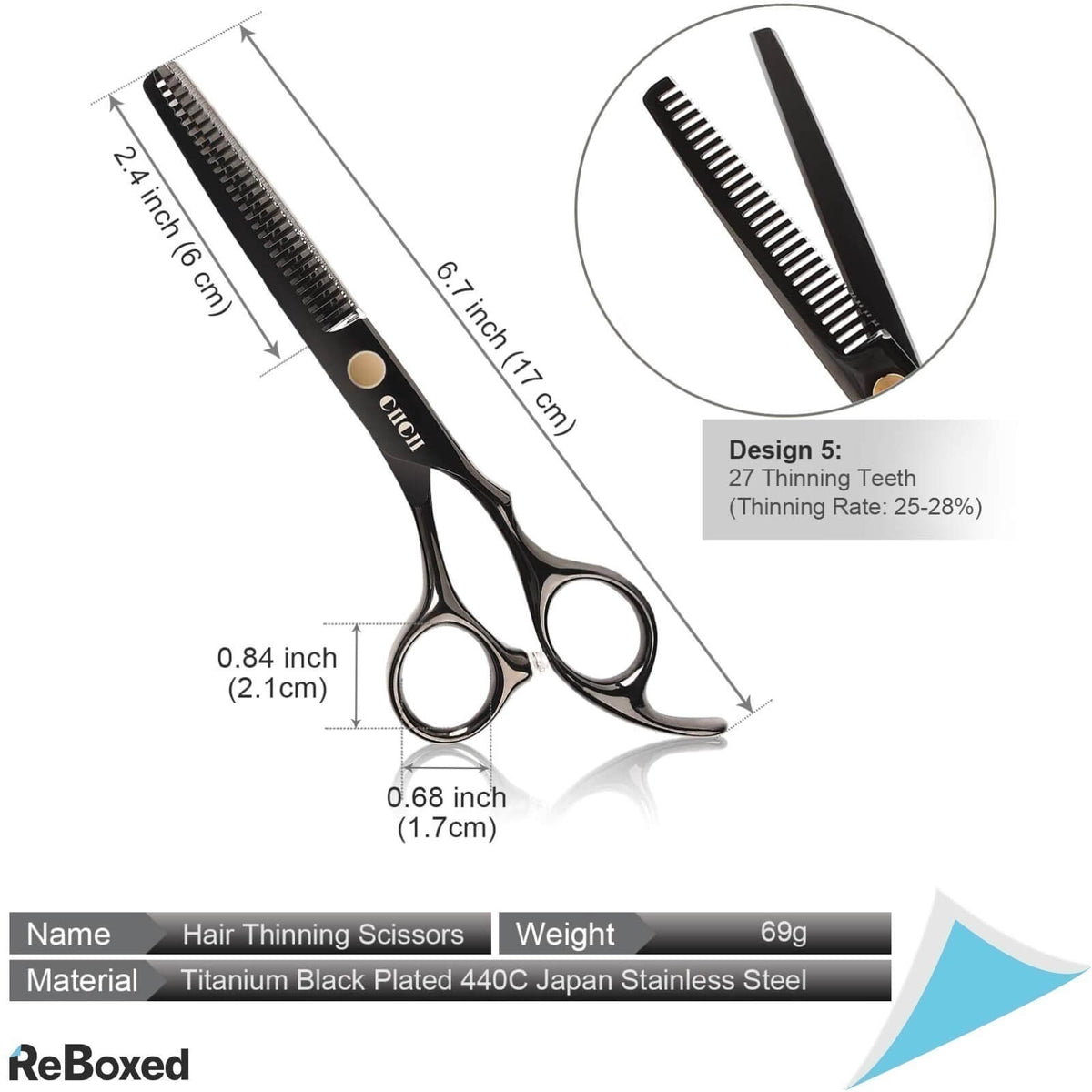 CiiCii Set Foarfece Profesionale pentru Tuns si Subtiere