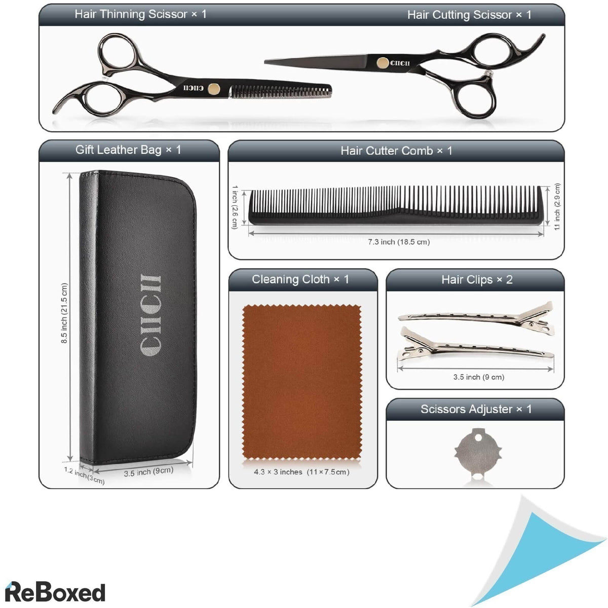 CiiCii Set Foarfece Profesionale pentru Tuns si Subtiere