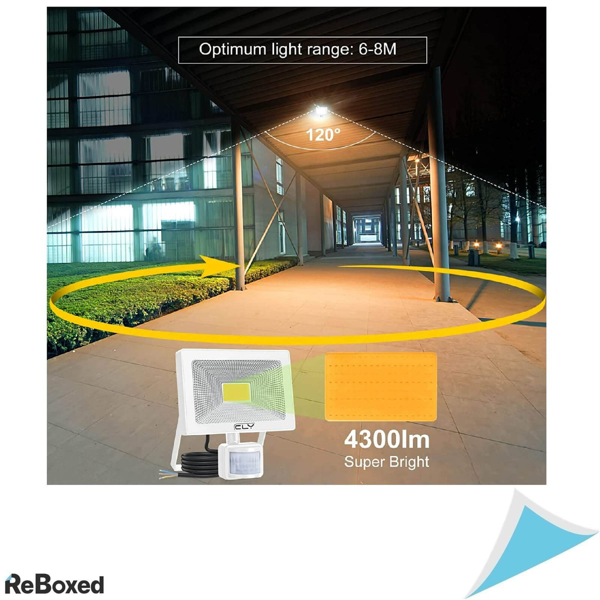 CLY Corp Iluminat LED 50W 4300lm IP66 3000K Senzor Miscare