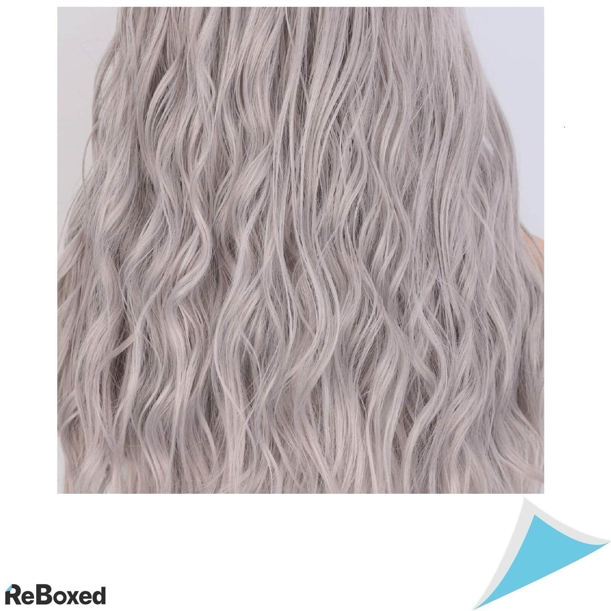 Colorful Panda Peruca sintetica lunga 66cm cu Plasa Respirabila Gri