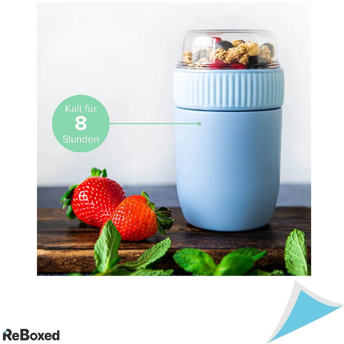 Coninx Recipient Termic Alimente Etans 840ml Rezistent Albastru