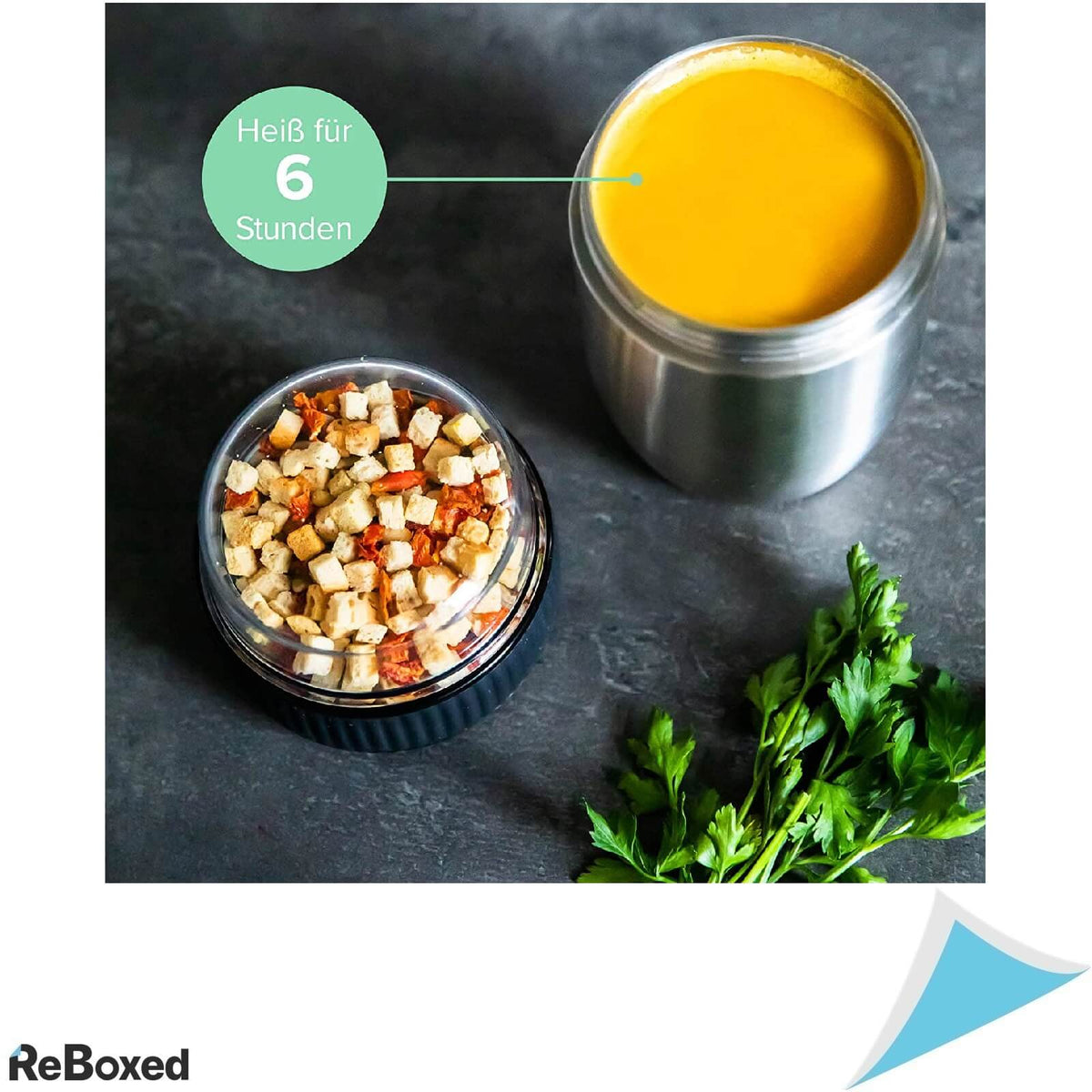 Coninx Recipient Termic Alimente Etans 840ml Rezistent Albastru