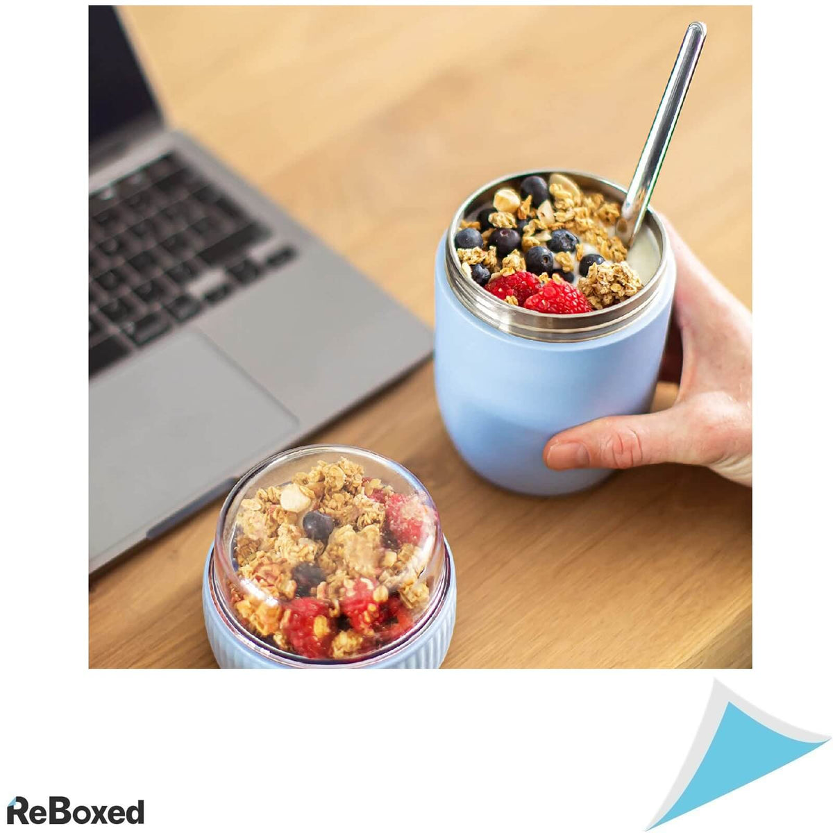 Coninx Recipient Termic Alimente Etans 840ml Rezistent Albastru