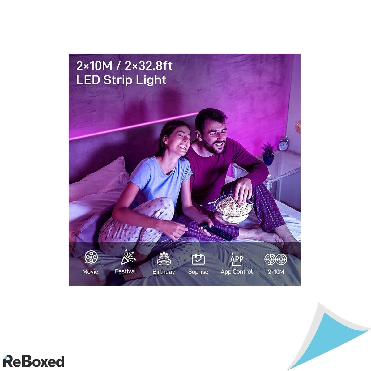 COOLapa Kit Banda LED RGB 20 metri Telecomanda Bluetooth