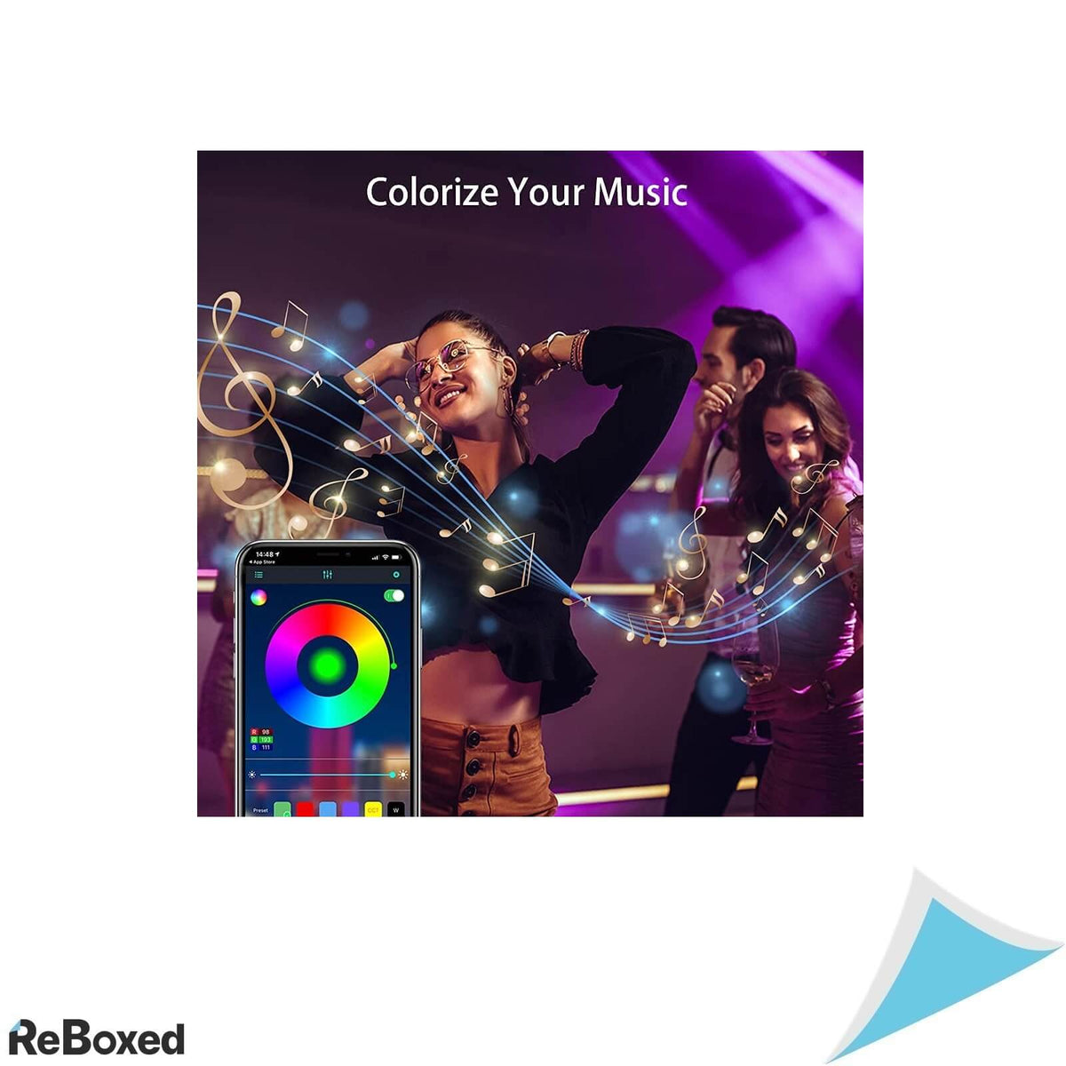 COOLapa Kit Banda LED RGB 20 metri Telecomanda Bluetooth