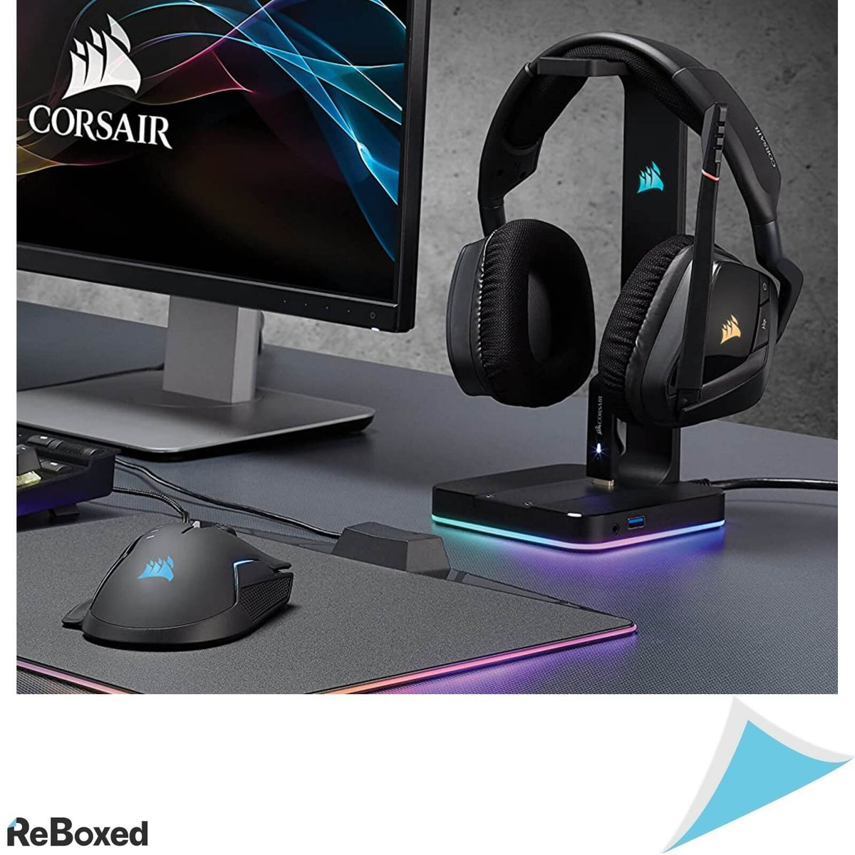 Corsair ST100 RGB Suport Premium pentru Casti Surround 7.1