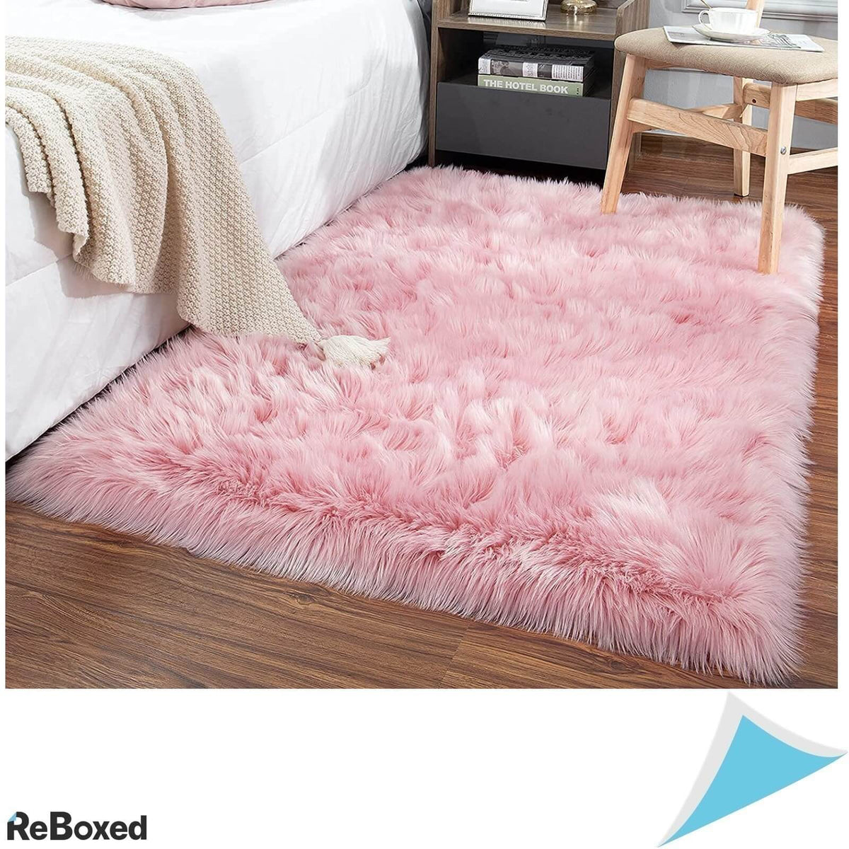 Covor Sintetic Dreptunghiular 120 x 75 Roz Deschis foarte Moale
