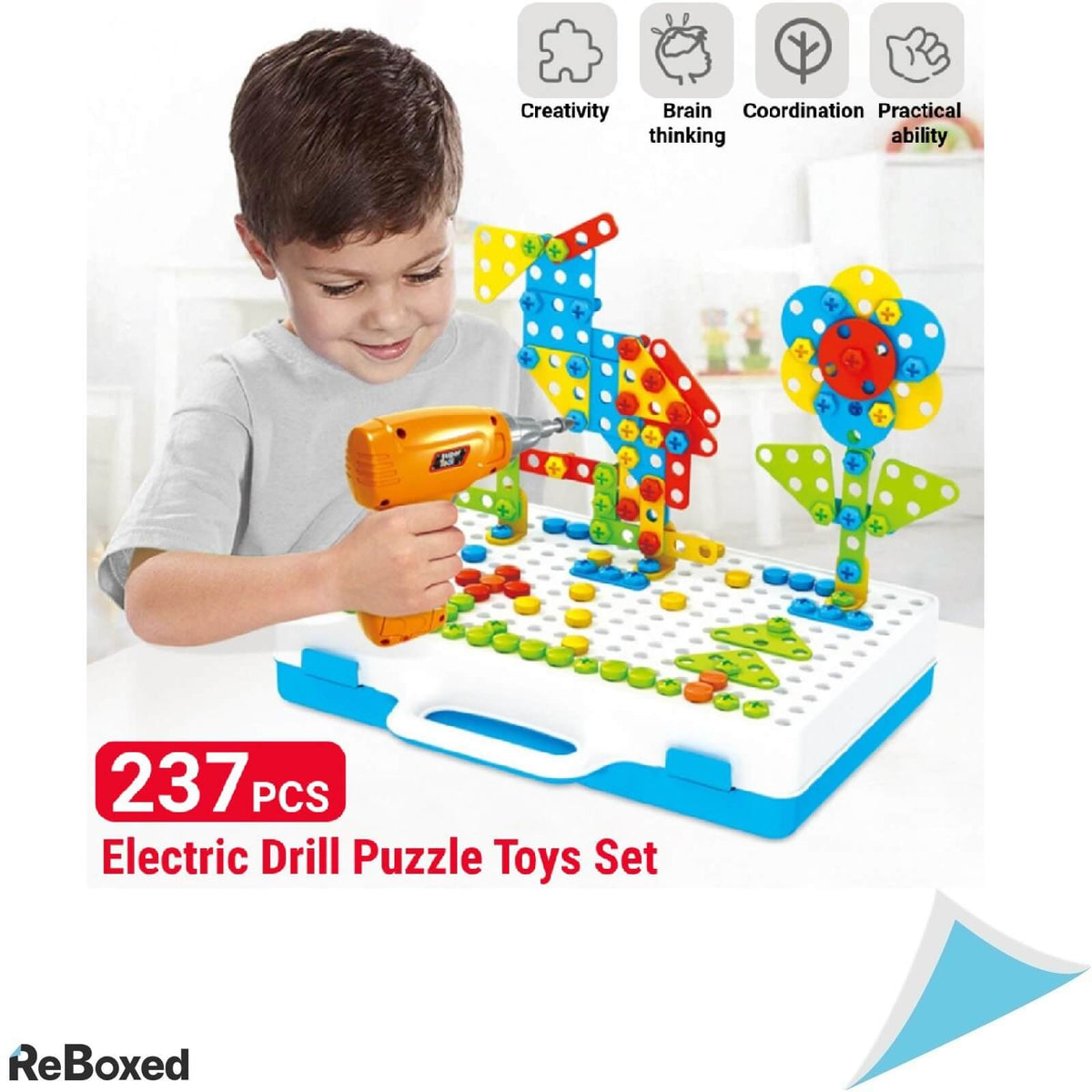 Mozaic Creativ 237 piese Suruburi Masa Surubelnita Electrica