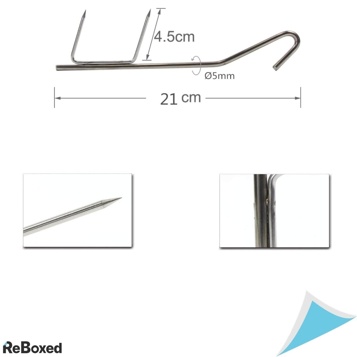 Croch Set 10 Carlige Profesionale 21cm Afumare Peste