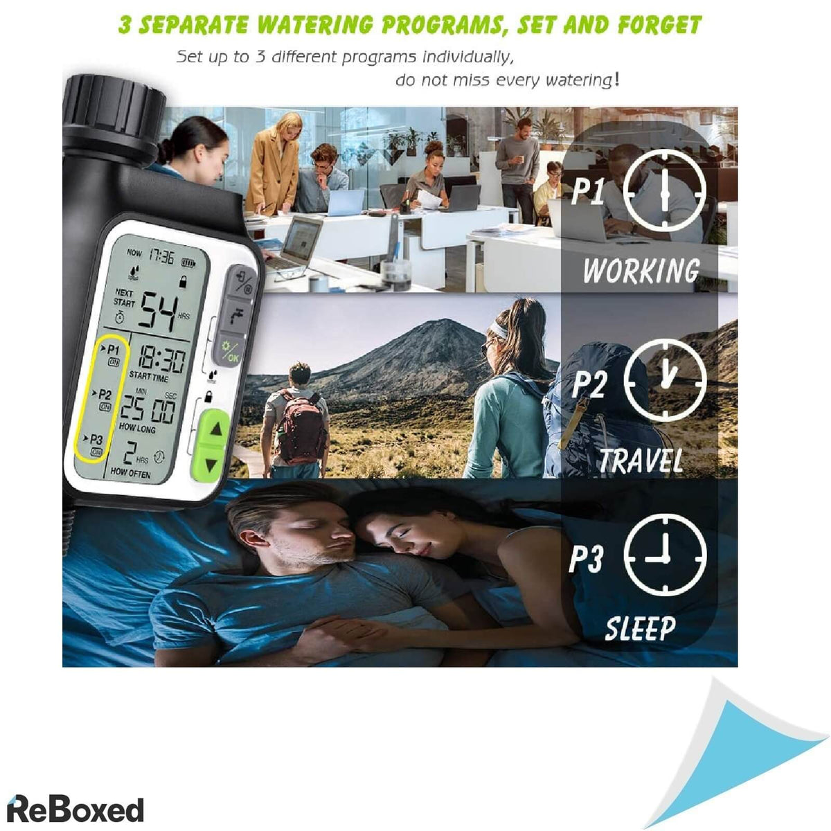 CROSOFMI Computer Timer Irigatie 3 Moduri Senzor de Ploaie