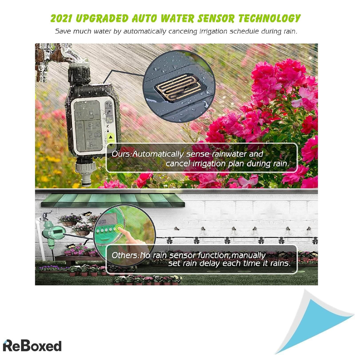 CROSOFMI Computer Timer Irigatie 3 Moduri Senzor de Ploaie
