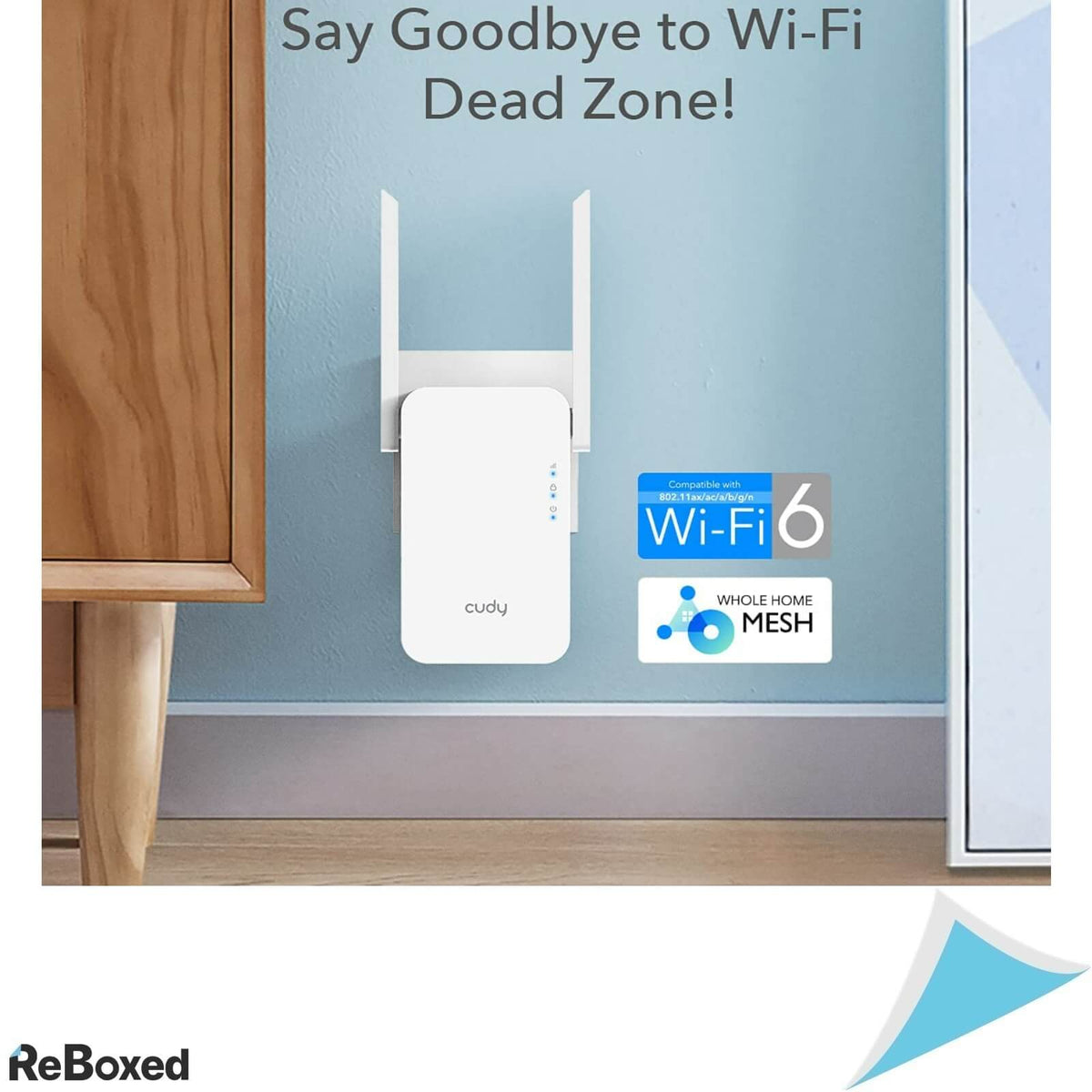 Cudy RE1800 Dual Band Range Extender AX1800 WiFi 6 Mod AP