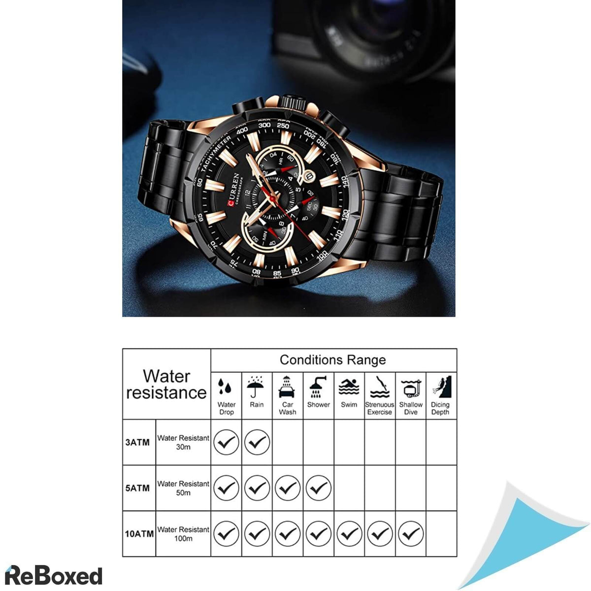 Curren Chronograph Ceas Analog Quartz Casual Business Barbati