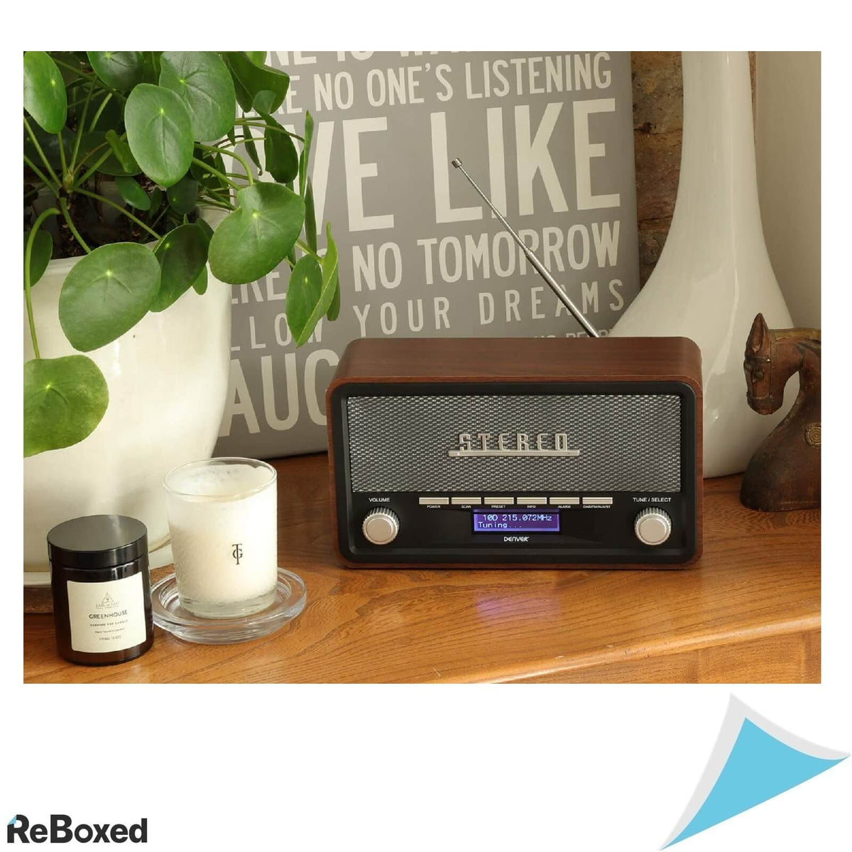 Denver DAB-18 Radio Stereo cu Bluetooth si FM stil Vintage