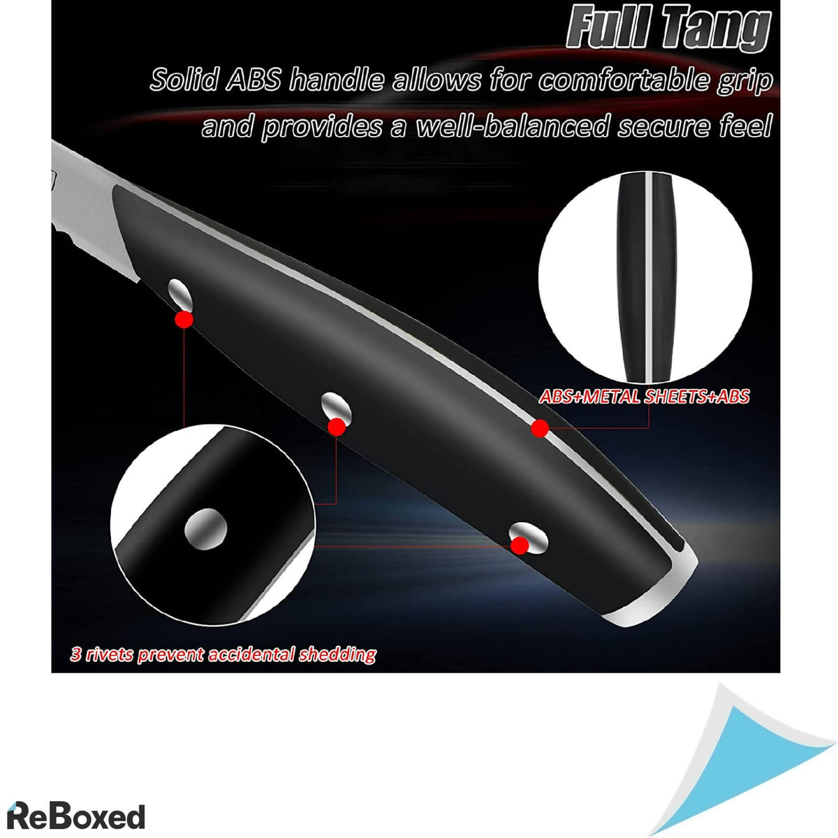 dFito Set 6 Cutite Carne Pizza Otel si Maner Antialunecare