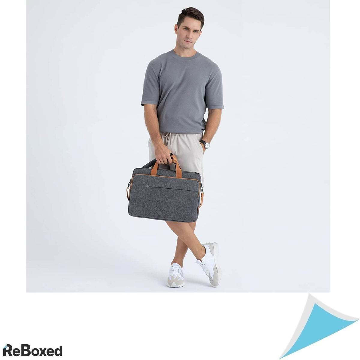 Domiso Geanta Laptop 17.3 Inch Ultra-Slim cu Maner si Curea