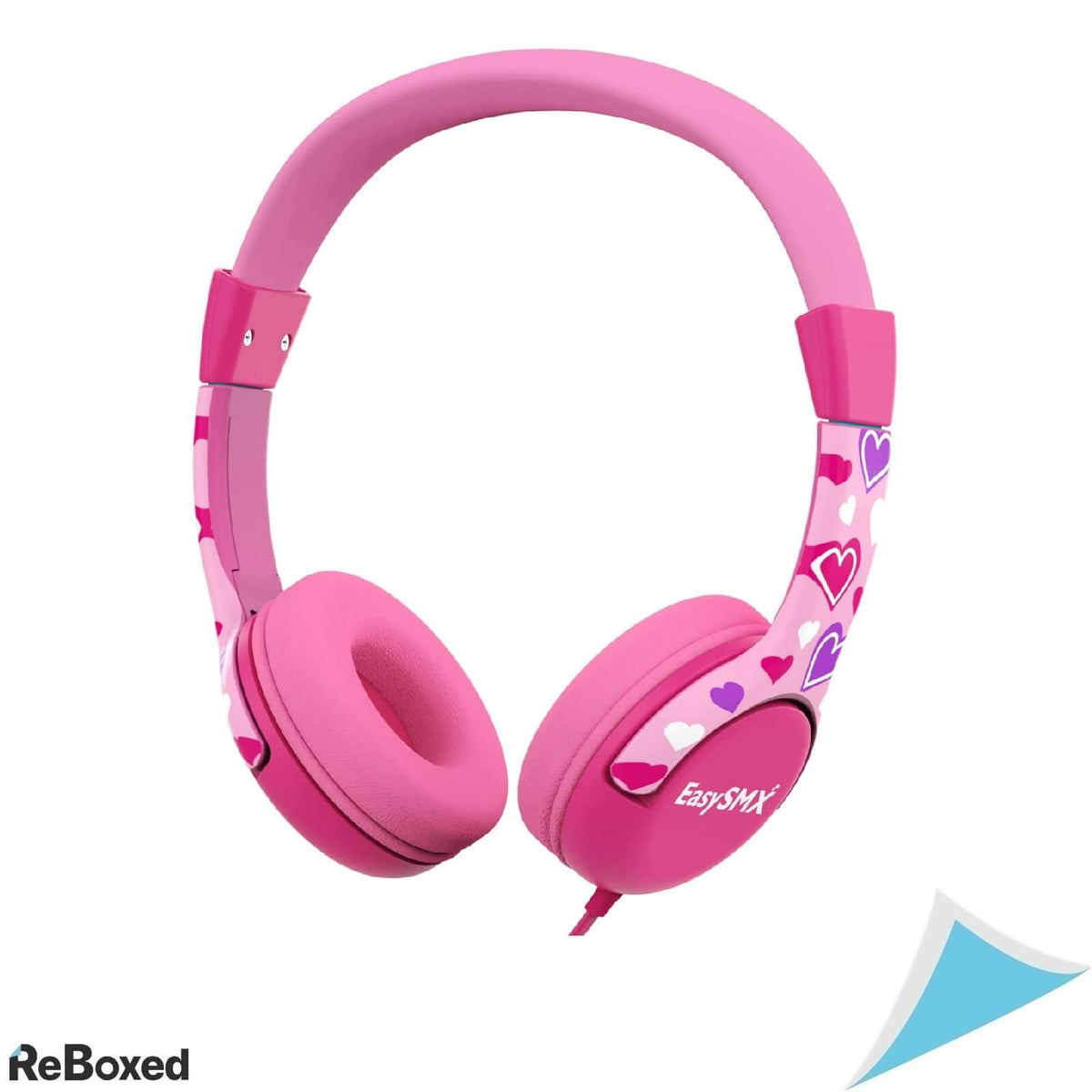 EasySMX Casca cu Fir pentru Copii cu Volum Limitat la 85dB Roz