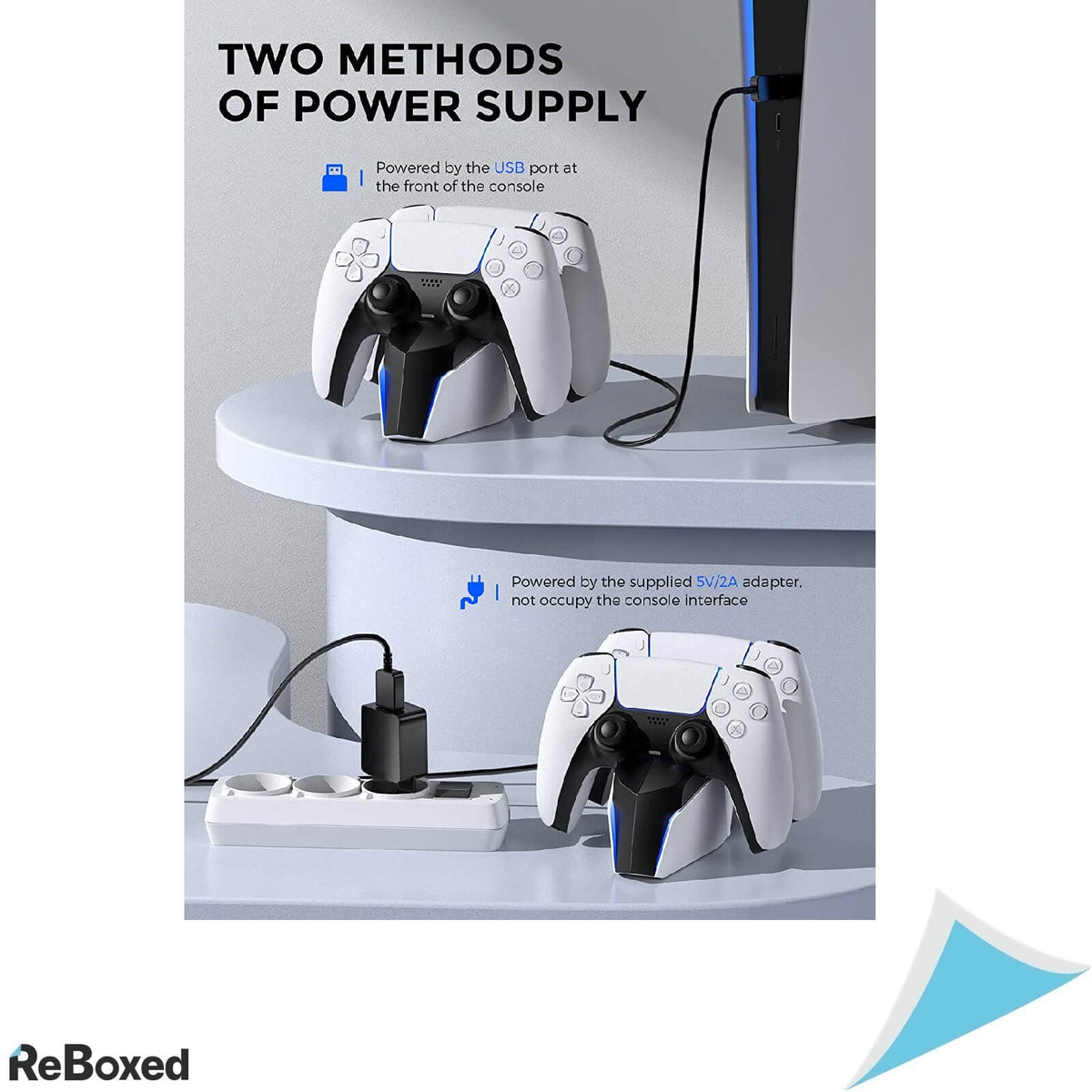 ECHTPower Statie Dubla de Incarcare QuickCharge Controller PS5