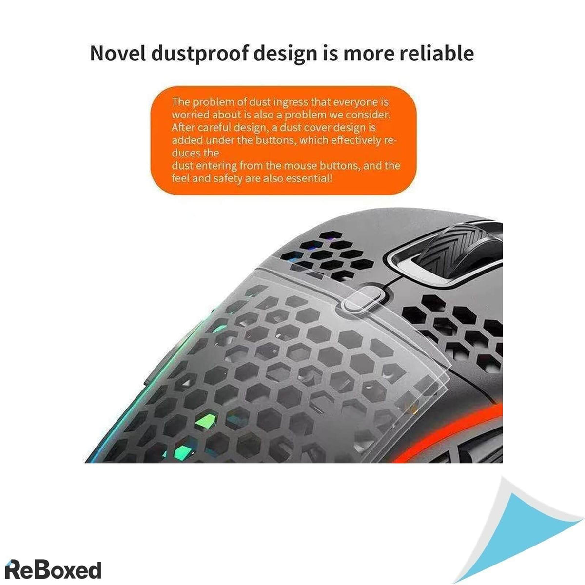 EfficVerwal Designer Mouse RGB UltraUsor Anti-Praf 12400dpi