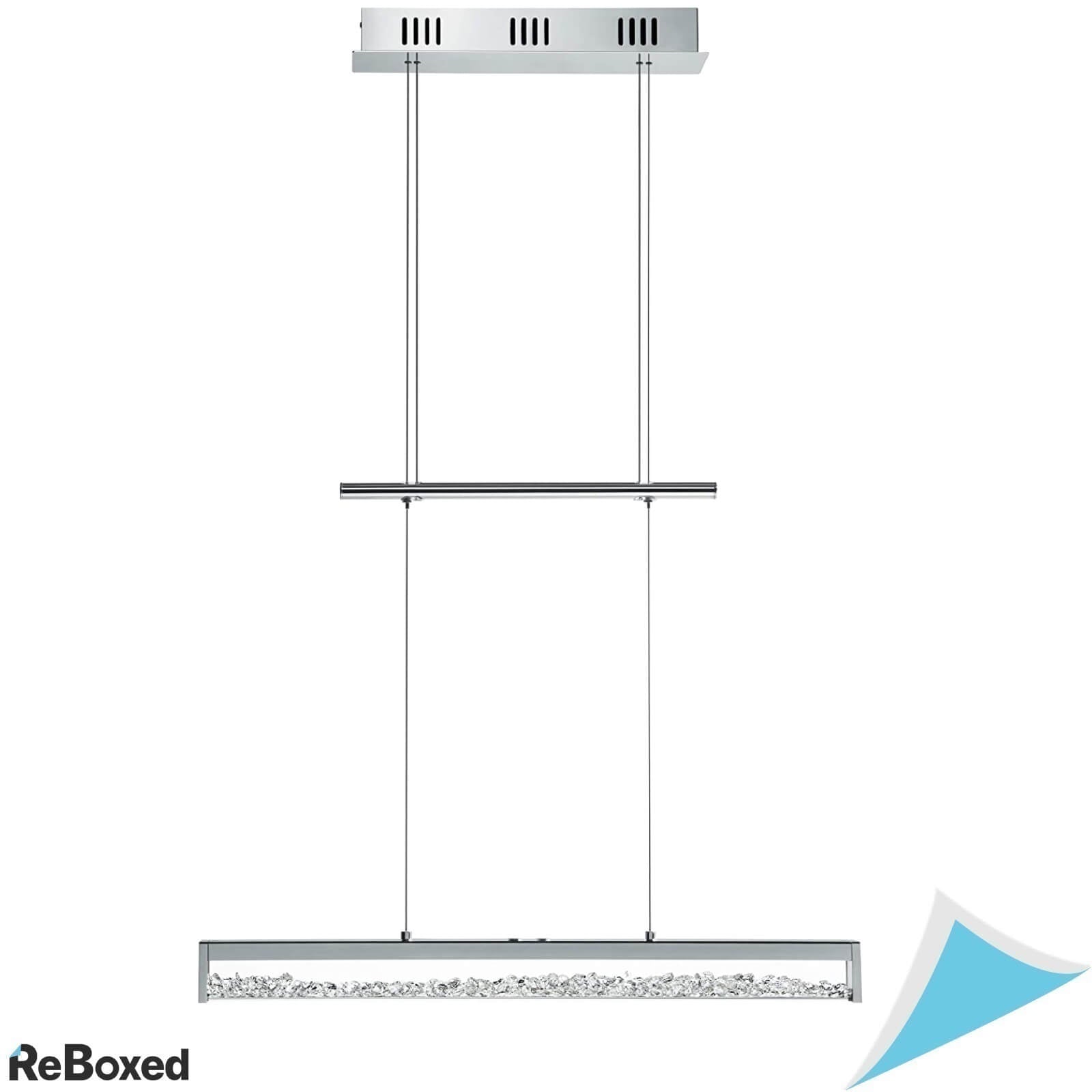Eglo Cardito 93625 Lustra LED 24W Design Crom si Cristale