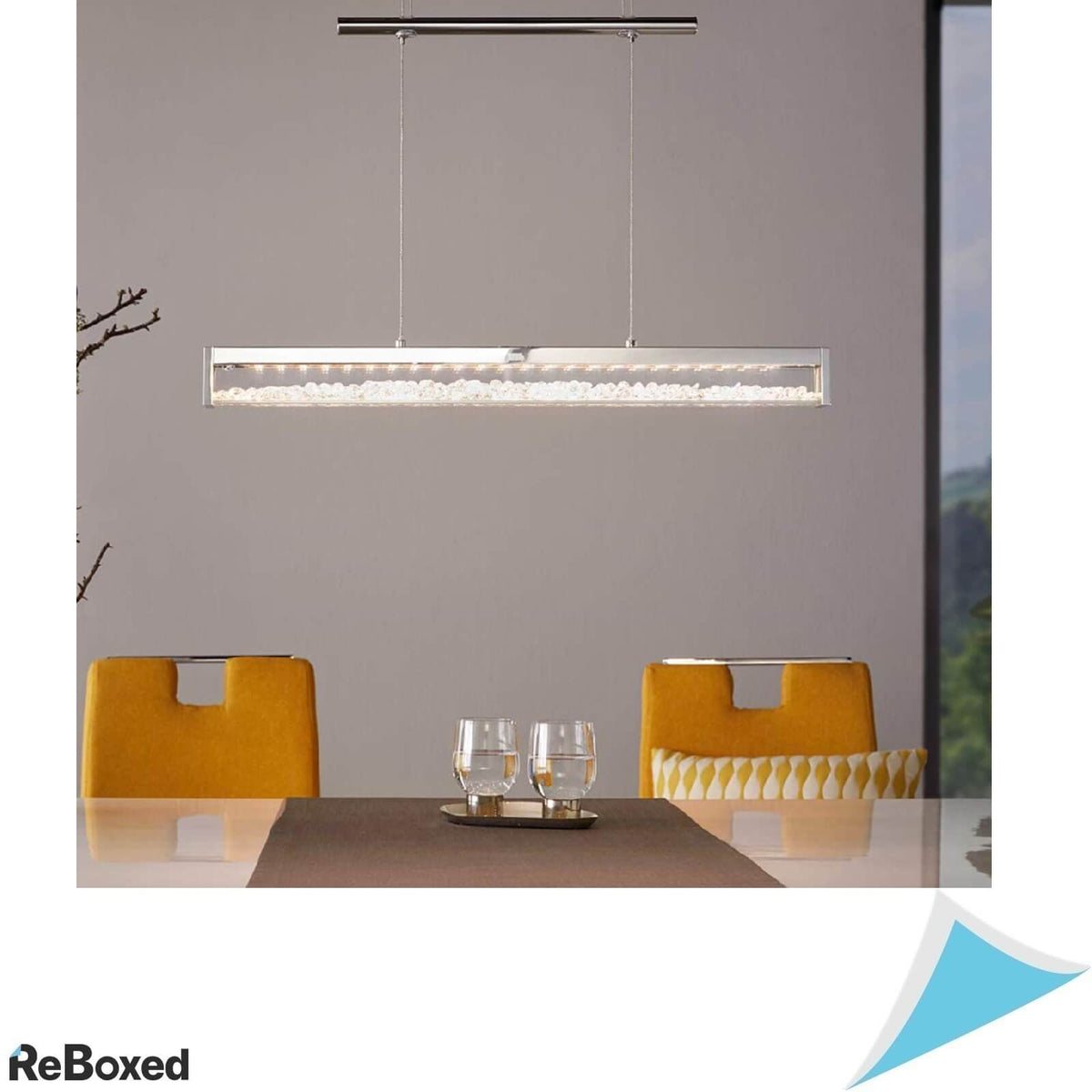 Eglo Cardito 93625 Lustra LED 24W Design Crom si Cristale