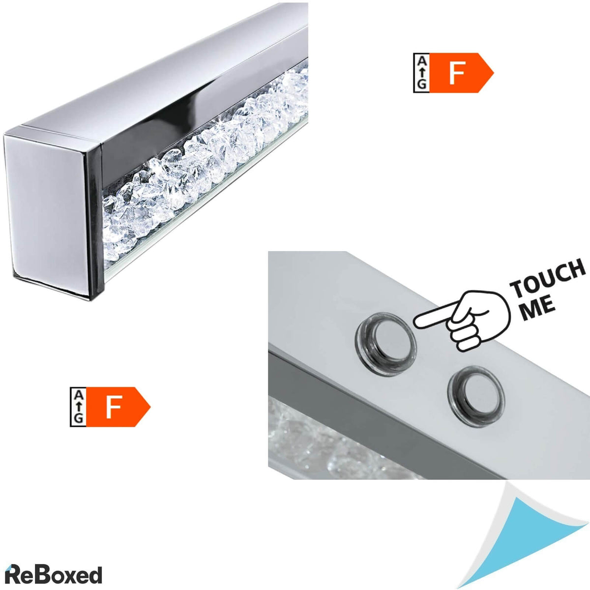 Eglo Cardito 93625 Lustra LED 24W Design Crom si Cristale