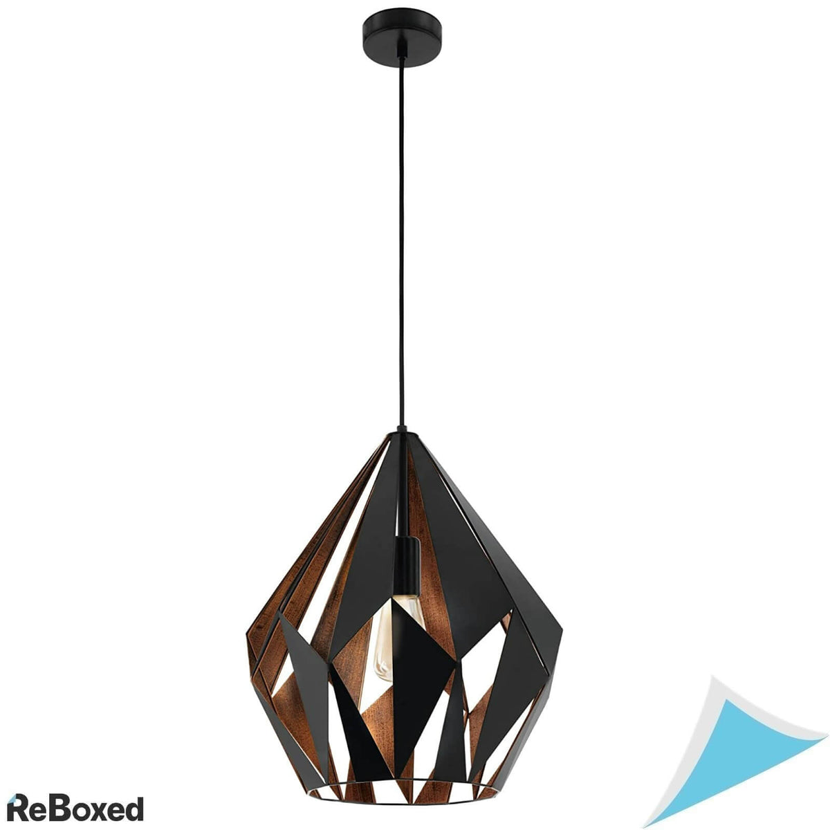 Eglo Carlton Pendant Lampadar Retro 38.5 cm cu 1 soclu E27