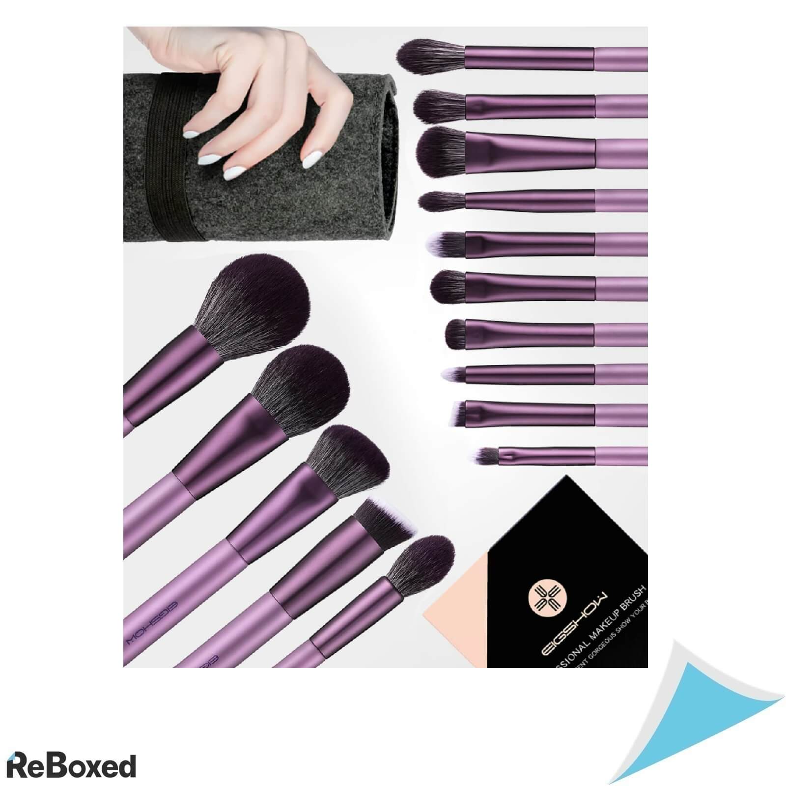 EigShow Set de 15 Pensule Cosmetice Profesionale Fibra Porumb