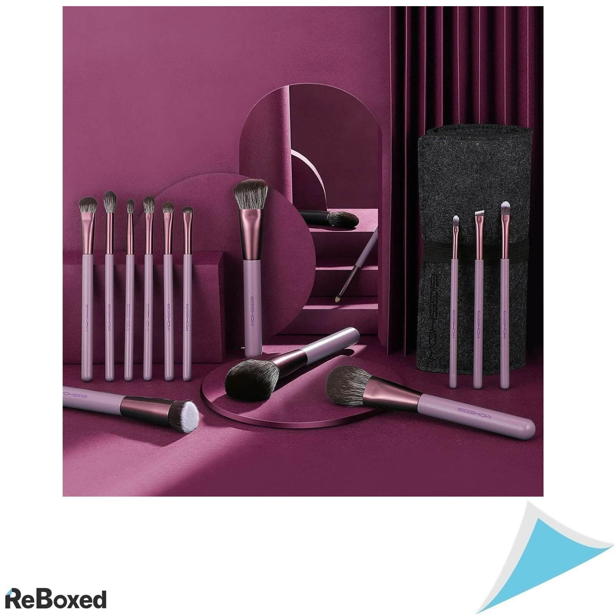 EigShow Set de 15 Pensule Cosmetice Profesionale Fibra Porumb