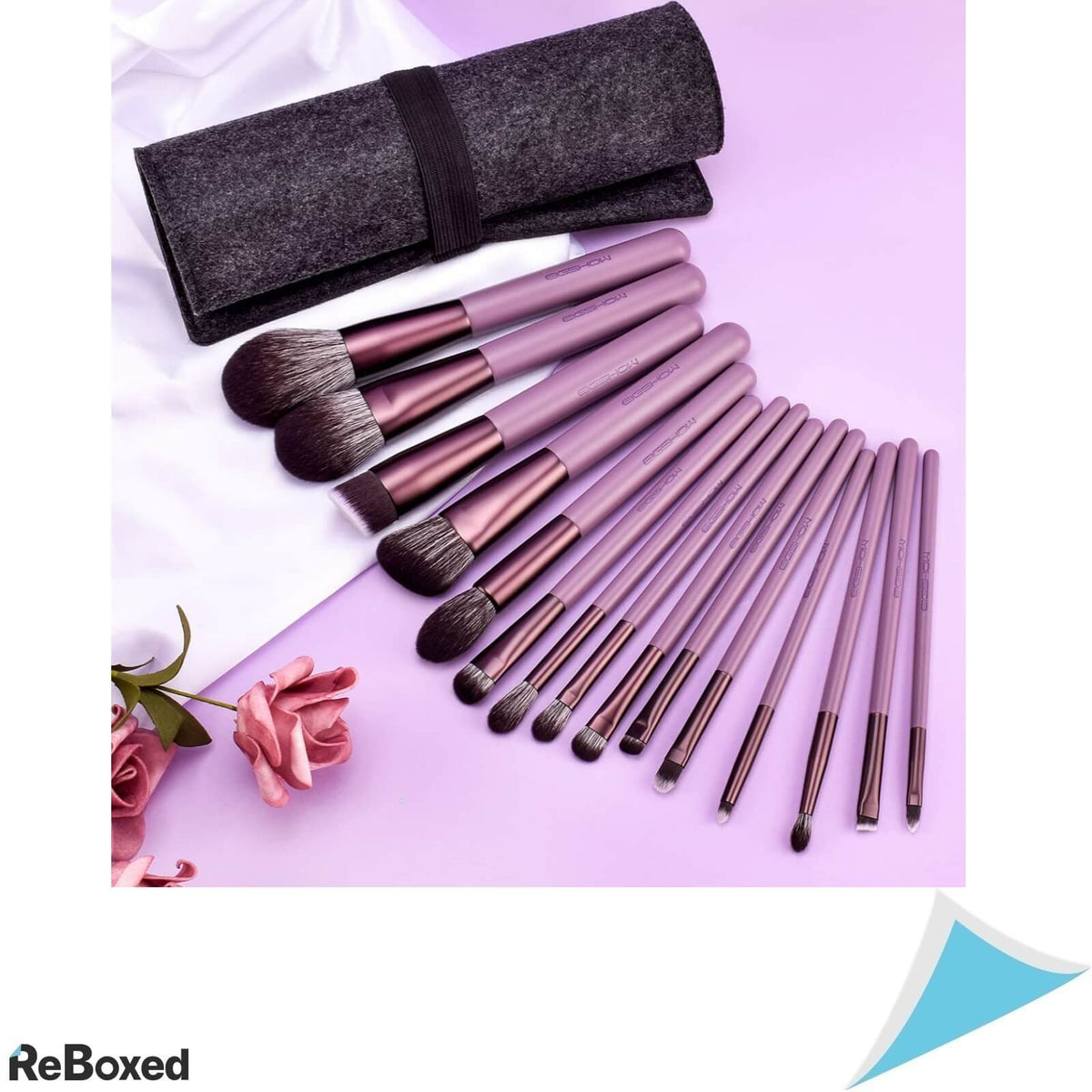 EigShow Set de 15 Pensule Cosmetice Profesionale Fibra Porumb