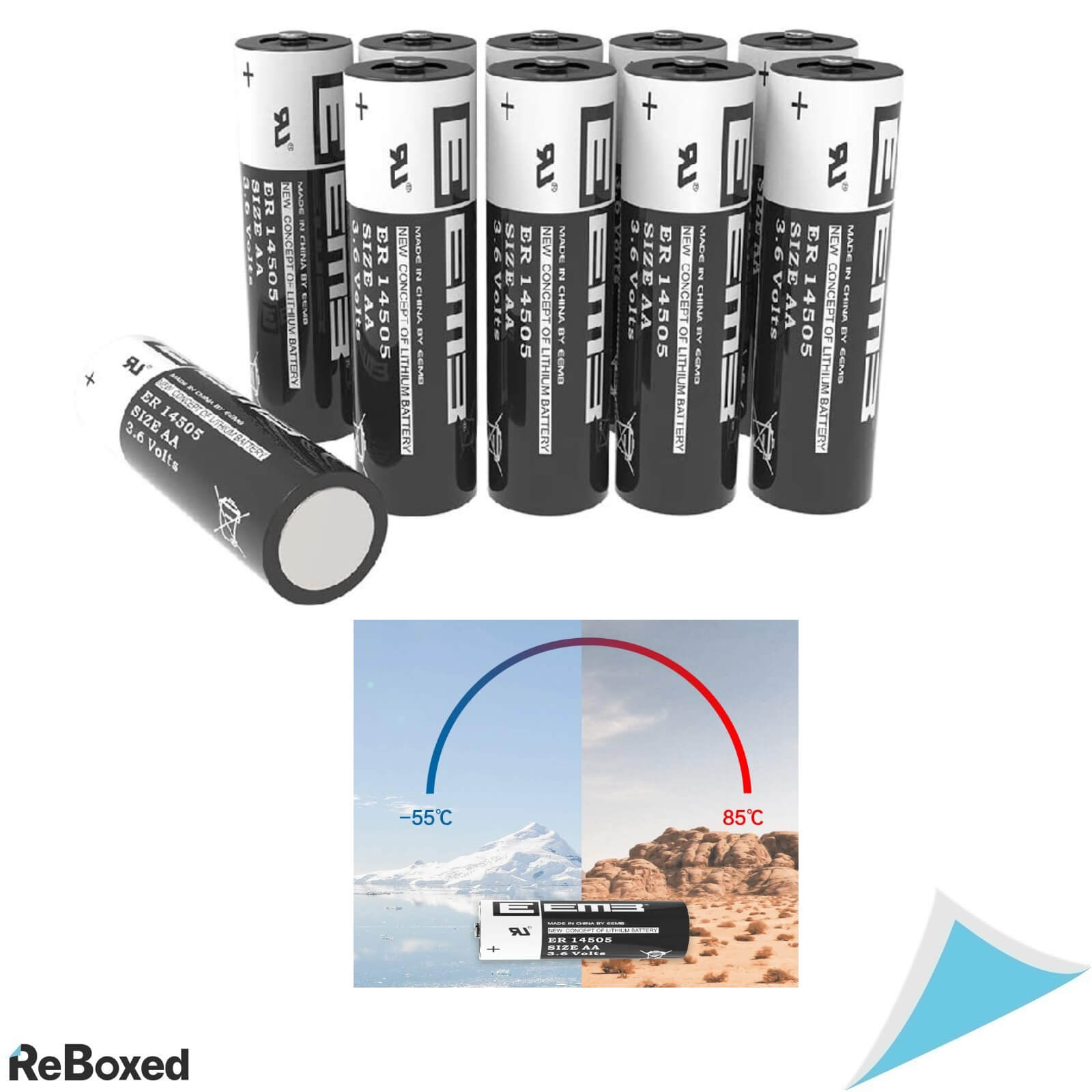 Set 10 Baterii EEMB ER14505 14500/3.6V 2600mAh Li-SOCl2