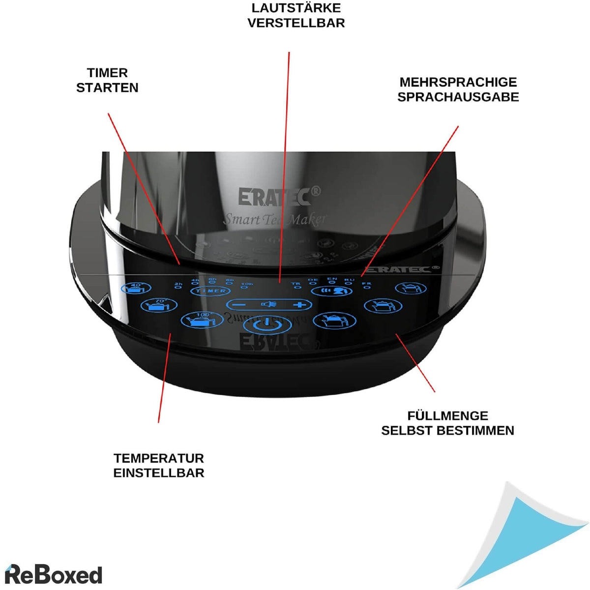 EraTek TM-53 1.9 litri 2000W Ceainic Automat cu Infuzor si Voce