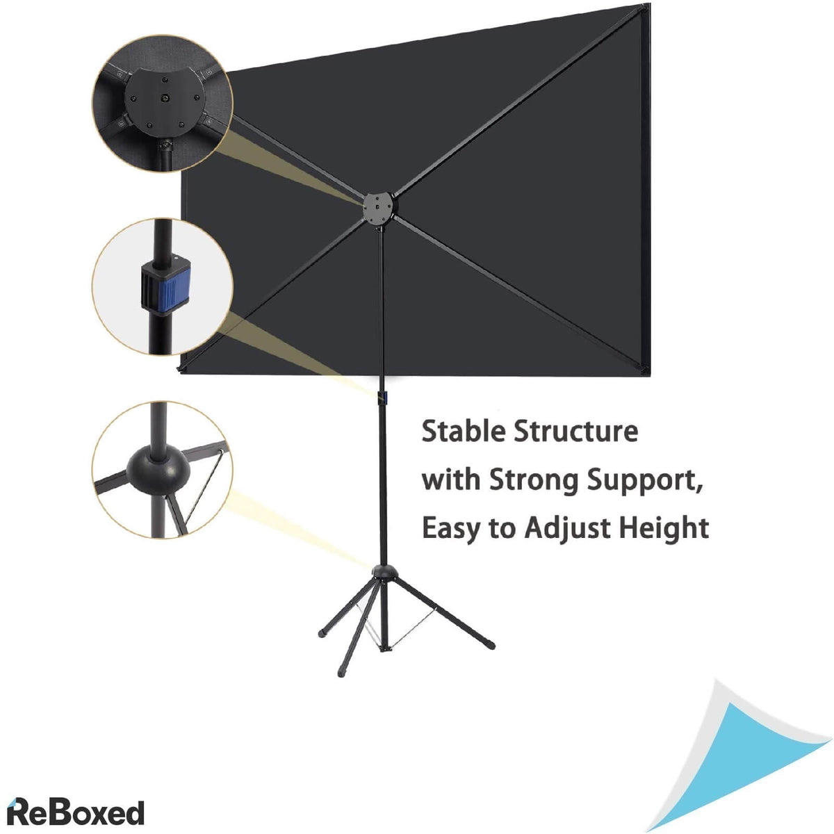 Ecran Videoproiector cu Gain 1.2 Trepied 100 inch 16:9 4K UHD